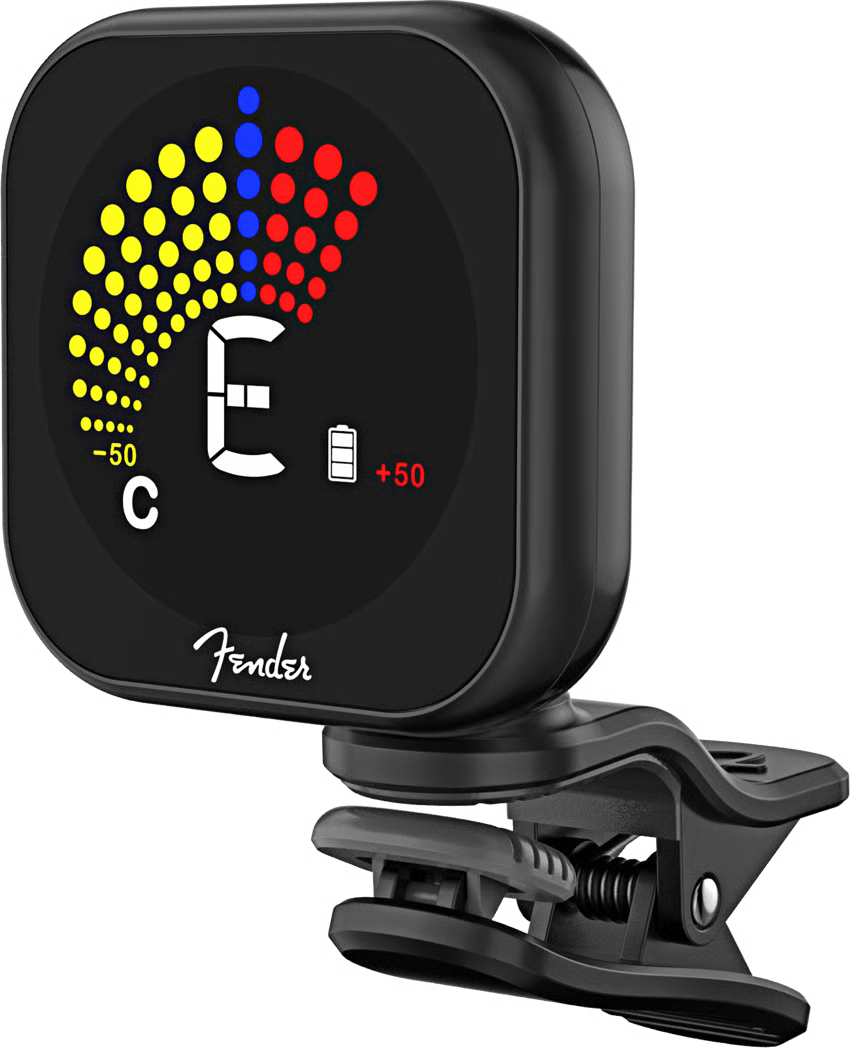 Fender Flash 2.0 Clip-On Tuner – Rechargeable Chromatic Tuner