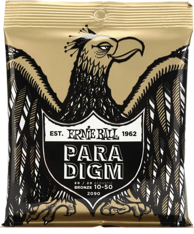 Ernie Ball 2088 Paradigm 80 20 Bronze Acoustic Guitar Strings 11-52