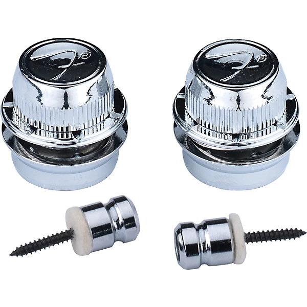 Fender Strap Locks – Chrome Secure Guitar Strap System