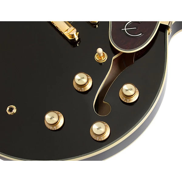Epiphone Sheraton II Pro Ebony Semi Hollow Electric Guitar
