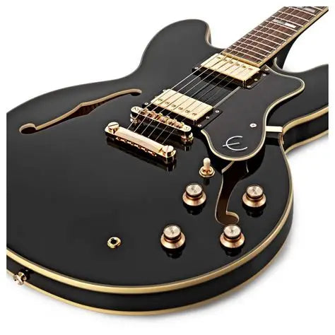 Epiphone Sheraton II Pro Ebony Semi Hollow Electric Guitar
