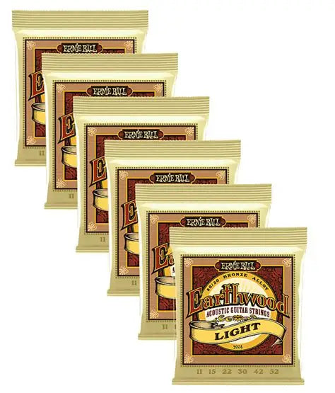 Ernie Ball 2004 Earthwood 80 20 Bronze Acoustic Guitar Strings 11-52