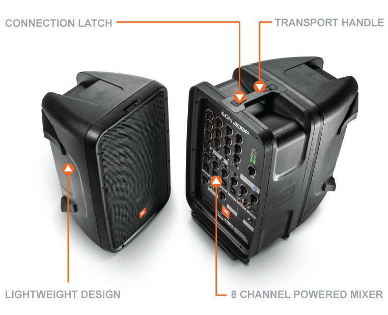 JBL EON208P All-in-One Portable PA System