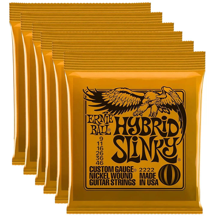 Ernie Ball 2222 Hybrid Slinky Electric Guitar Strings 9-46