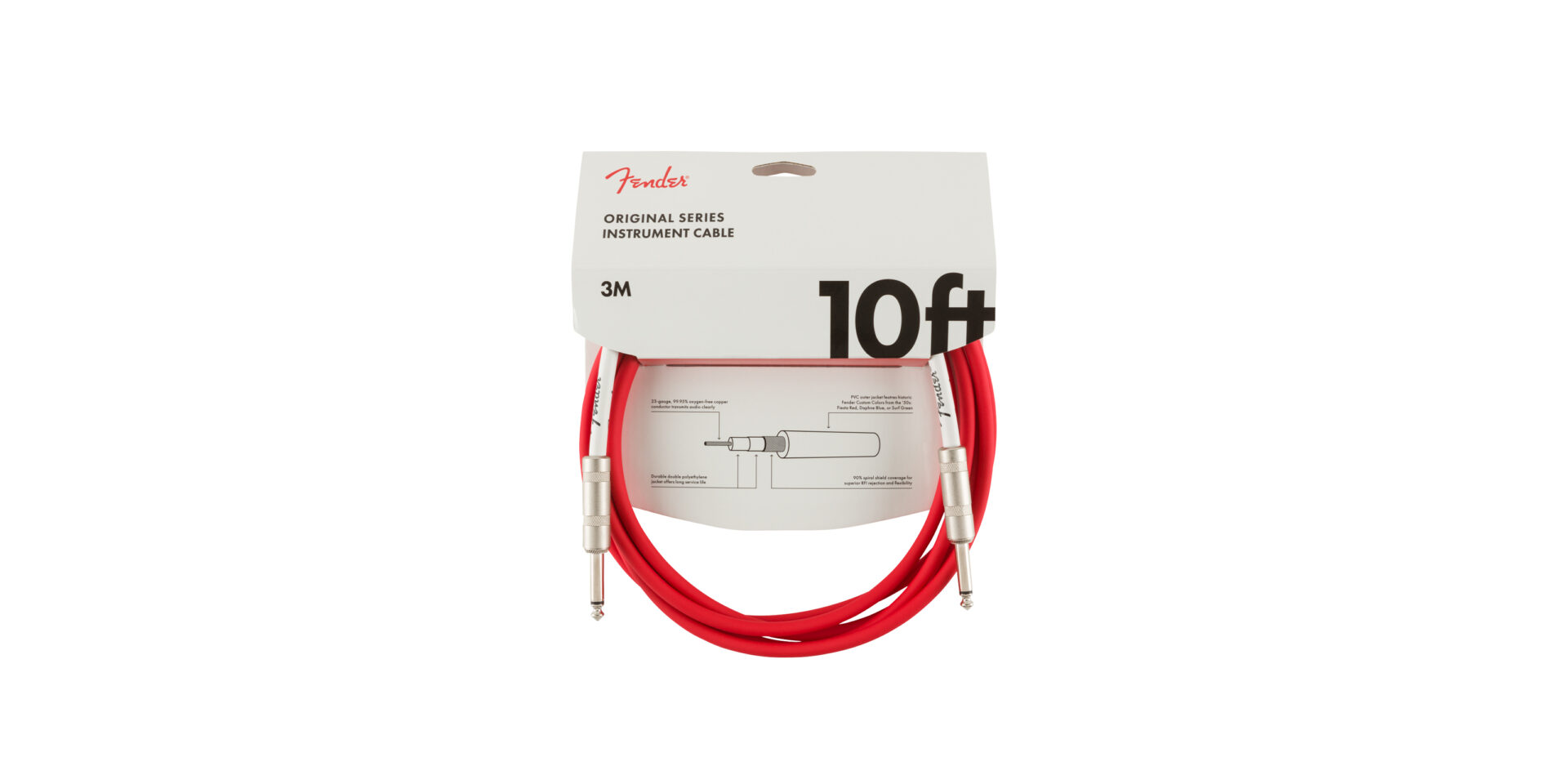 Fender Original Series Instrument Cable 3m – Classic Fender Colors