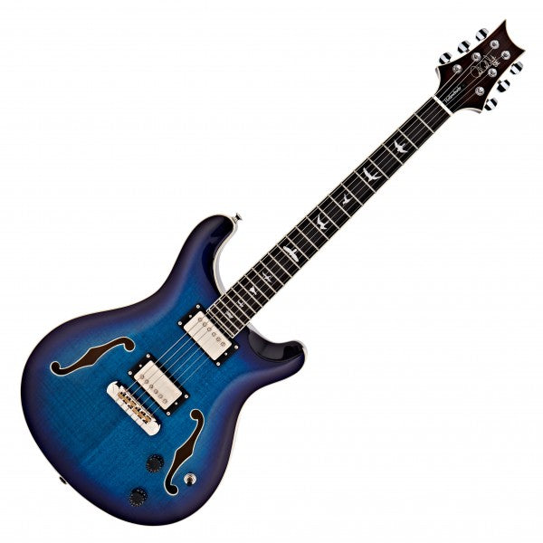 PRS SE Hollowbody II DC - Faded Blue Burst