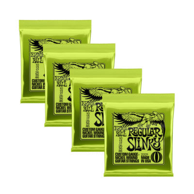 Ernie Ball Regular Slinky 2221 Electric Guitar Strings – Nickel 10–46