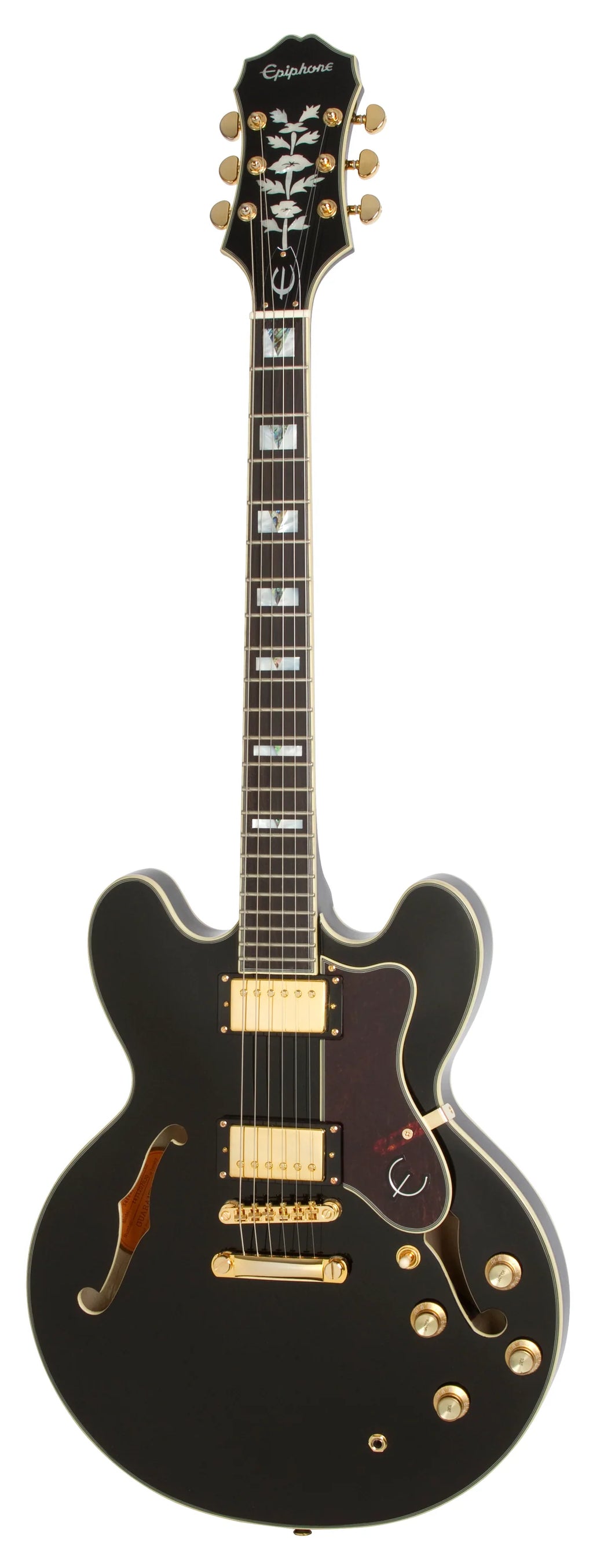 Epiphone Sheraton II Pro Ebony Semi Hollow Electric Guitar