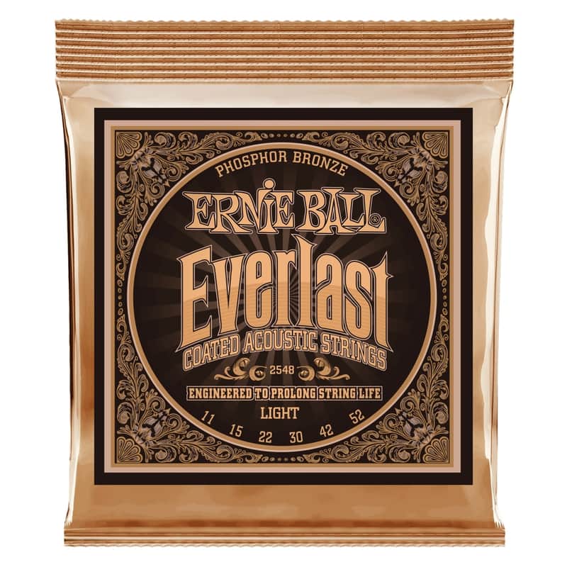 Ernie Ball 2548 Everlast Coated Phosphor Bronze Acoustic Strings 11-52